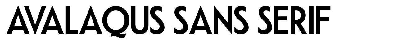 Avalaqus Sans Serif